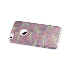 REIKO IPHONE 6 PLUS/ 6S PLUS SHINE GLITTER SHIMMER CAMOUFLAGE HYBRID CASE IN CAMOUFLAGE PURPLE - Image 2