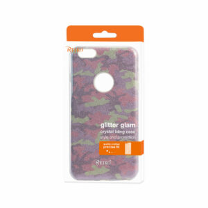 REIKO IPHONE 6 PLUS/ 6S PLUS SHINE GLITTER SHIMMER CAMOUFLAGE HYBRID CASE IN CAMOUFLAGE PURPLE - Image 4