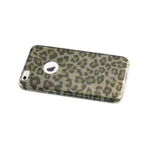 REIKO IPHONE 6 PLUS/ 6S PLUS SHINE GLITTER SHIMMER HYBRID CASE IN LEOPARD GOLD - Image 2