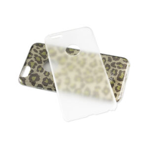 REIKO IPHONE 6 PLUS/ 6S PLUS SHINE GLITTER SHIMMER HYBRID CASE IN LEOPARD GOLD - Image 3