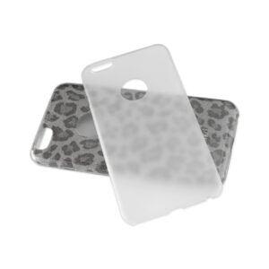 REIKO IPHONE 6 PLUS/ 6S PLUS SHINE GLITTER SHIMMER LEOPARD HYBRID CASE IN SILVER - Image 3