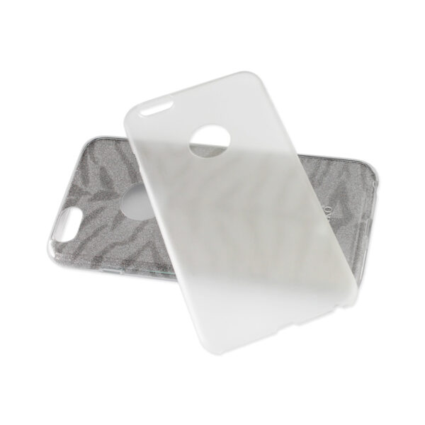 REIKO IPHONE 6 PLUS/ 6S PLUS SHINE GLITTER SHIMMER TIGER STRIPE HYBRID CASE IN GRAY - Image 3