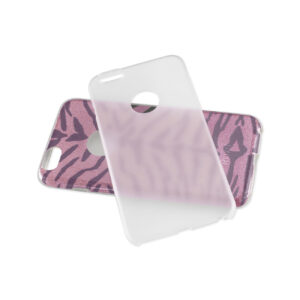REIKO IPHONE 6 PLUS/ 6S PLUS SHINE GLITTER SHIMMER TIGER STRIPE HYBRID CASE IN HOT PINK - Image 3