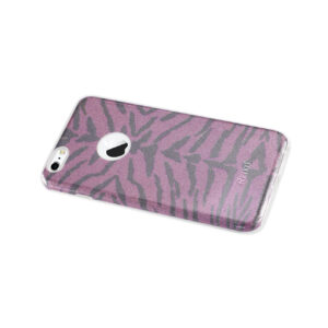 REIKO IPHONE 6 PLUS/ 6S PLUS SHINE GLITTER SHIMMER TIGER STRIPE HYBRID CASE IN PURPLE - Image 2