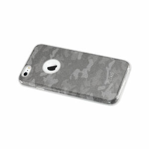 REIKO IPHONE 6/ 6S SHINE GLITTER SHIMMER CAMOUFLAGE HYBRID CASE IN BROWN - Image 2