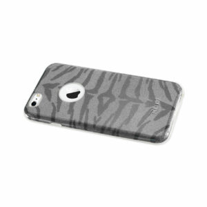 REIKO IPHONE 6/ 6S SHINE GLITTER SHIMMER TIGER STRIPE HYBRID CASE IN GRAY - Image 2