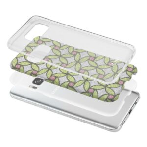 REIKO SAMSUNG GALAXY S8/ SM SHINE GLITTER SHIMMER FLOWER HYBRID CASE IN FLOWER GOLD - Image 3