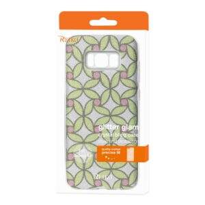 REIKO SAMSUNG GALAXY S8/ SM SHINE GLITTER SHIMMER FLOWER HYBRID CASE IN FLOWER GOLD - Image 4