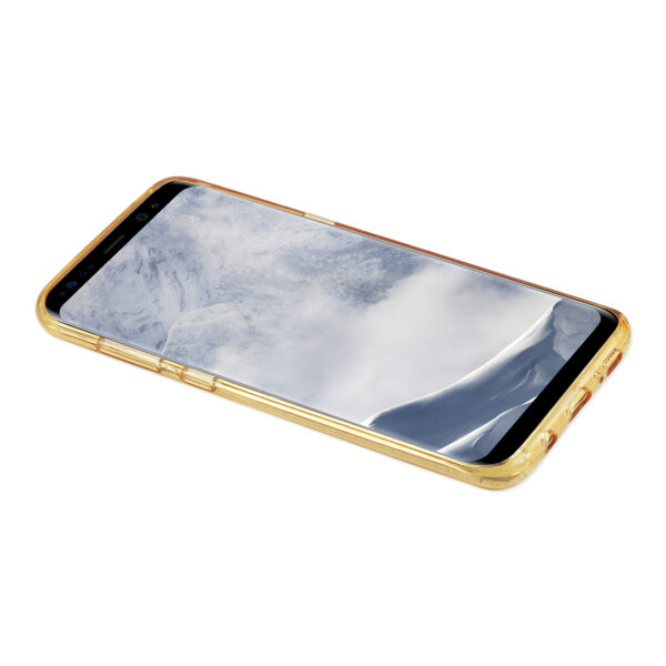 REIKO SAMSUNG GALAXY S8/ SM SHINE GLITTER SHIMMER LEOPARD HYBRID CASE IN GOLD - Image 2
