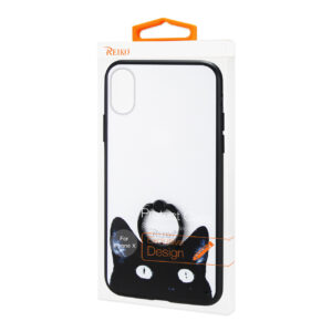 REIKO iPhone X/iPhone XS CAT DESIGN CASE WITH ROTATING RING STAND HOLDER - Image 4