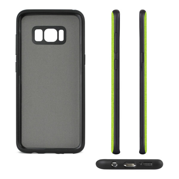 REIKO SAMSUNG GALAXY S8 EDGE/ S8 PLUS DENIM TEXTURE TPU PROTECTOR COVER IN GREEN - Image 3