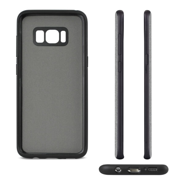 REIKO SAMSUNG GALAXY S8 EDGE/ S8 PLUS DENIM TEXTURE TPU PROTECTOR COVER IN GRAY - Image 3