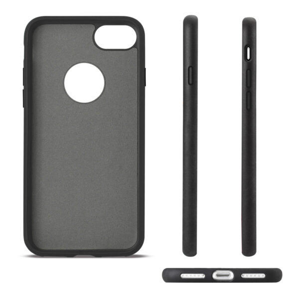 Reiko iPhone 7/8/SE2 Anti-Slip Texture Protector Cover With Card Slot In Gray - Image 3
