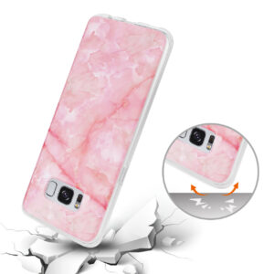 Reiko Samsung Galaxy S8 Edge/ S8 Plus Streak Marble Cover In Pink - Image 3
