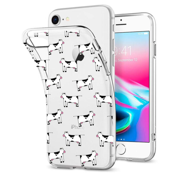 Reiko iPhone 7/8/SE2 Design Air Cushion Case With Cow Design - Image 2