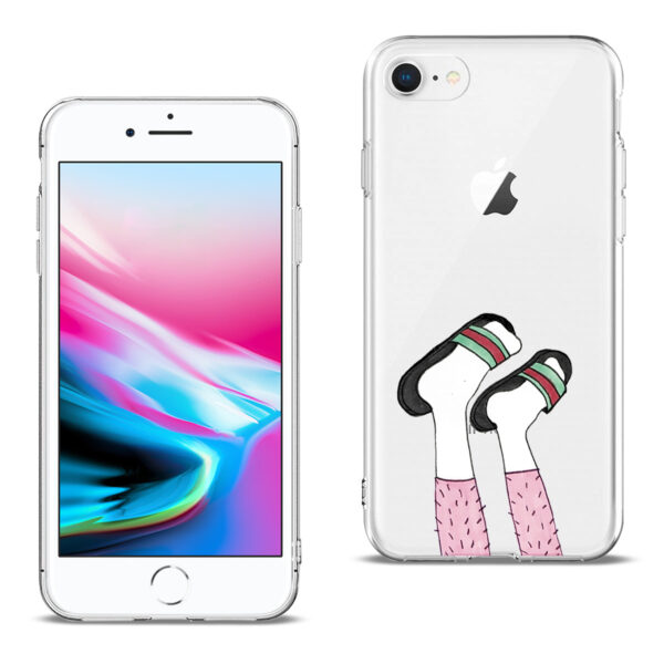 Reiko iPhone 7/8/SE2 Design Air Cushion Case With Feet Design