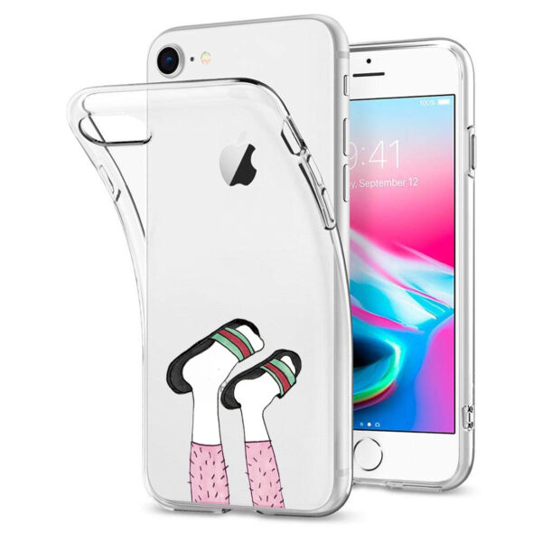 Reiko iPhone 7/8/SE2 Design Air Cushion Case With Feet Design - Image 2