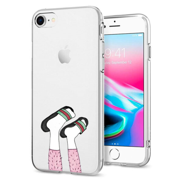 Reiko iPhone 7/8/SE2 Design Air Cushion Case With Feet Design - Image 3