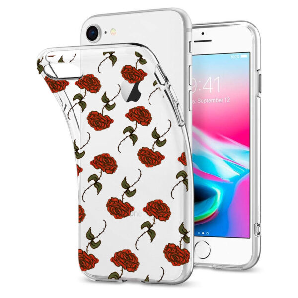 Reiko iPhone 7/8/SE2 Design Air Cushion Case With Rose Design - Image 2