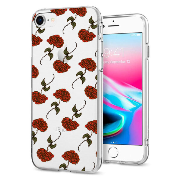 Reiko iPhone 7/8/SE2 Design Air Cushion Case With Rose Design - Image 3