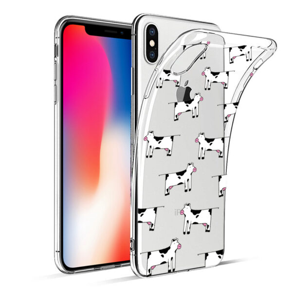 Reiko Apple iPhone X/iPhone XS Design Air Cushion Case With Cow  Design - Image 2