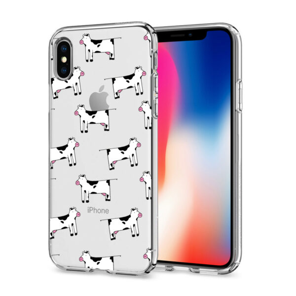 Reiko Apple iPhone X/iPhone XS Design Air Cushion Case With Cow  Design - Image 3