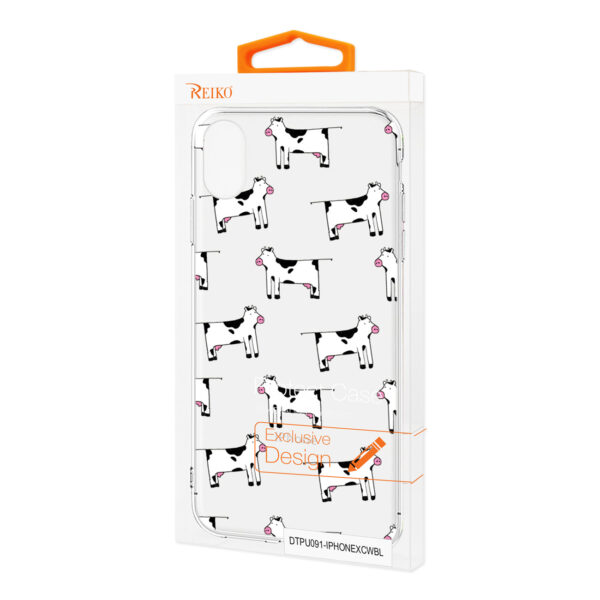 Reiko Apple iPhone X/iPhone XS Design Air Cushion Case With Cow  Design - Image 4