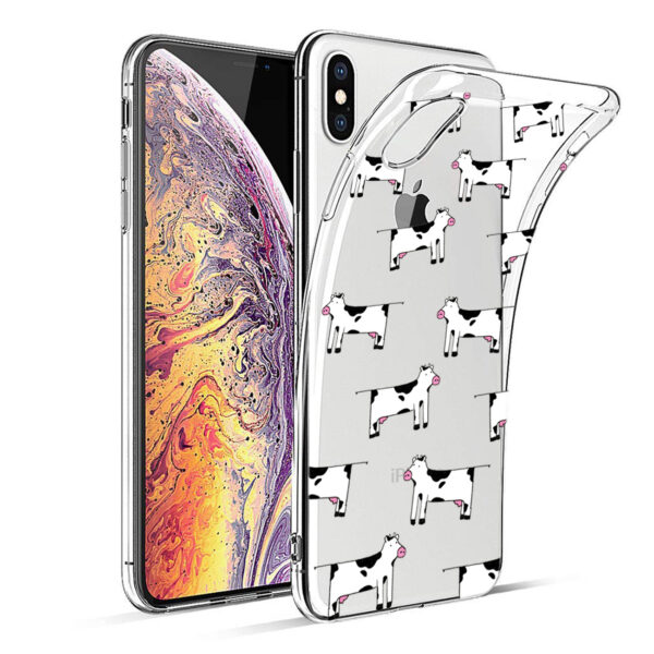 Reiko Apple iPhone XS MAX Design Air Cushion Case With Cow  Design - Image 2