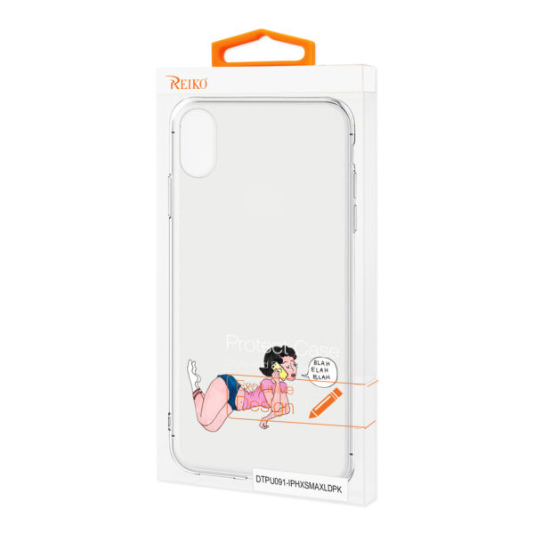Reiko Apple iPhone XS MAX Design Air Cushion Case With Lady  Design - Image 4