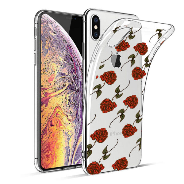 Reiko Apple iPhone XS MAX Design Air Cushion Case With Rose  Design - Image 2