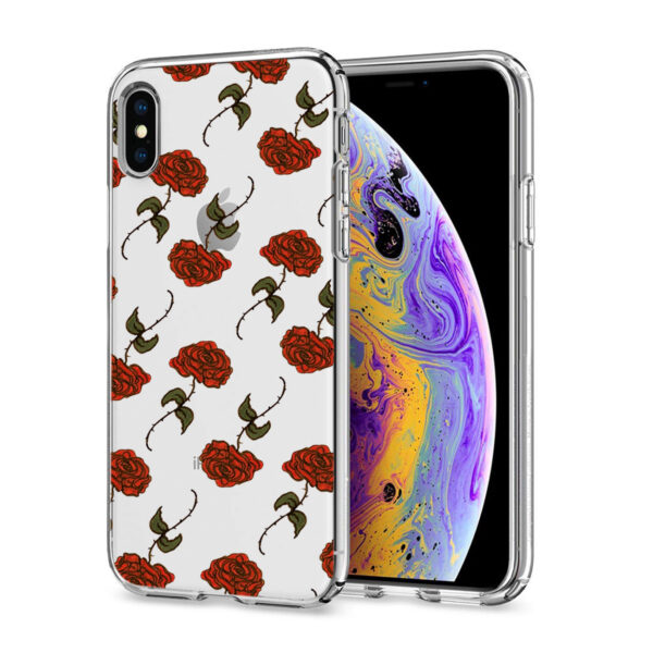 Reiko Apple iPhone XS MAX Design Air Cushion Case With Rose  Design - Image 3