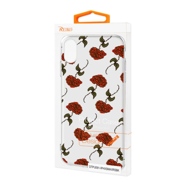 Reiko Apple iPhone XS MAX Design Air Cushion Case With Rose  Design - Image 4