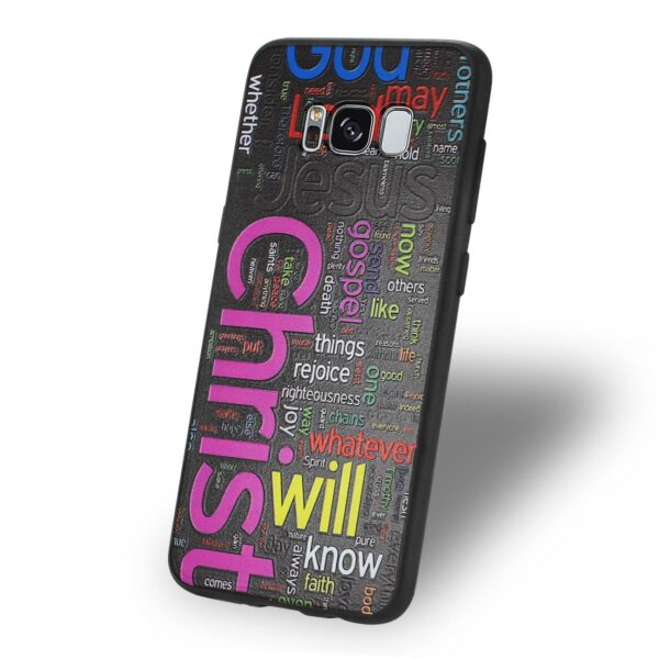 REIKO SAMSUNG GALAXY S8 DESIGN TPU CASE WITH VIBRANT WORD CLOUD JESUS LETTERS - Image 3