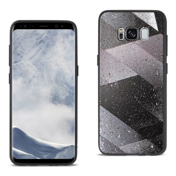 REIKO SAMSUNG GALAXY S8 DESIGN TPU CASE WITH SHADES OF OBLIQUE STRIPES