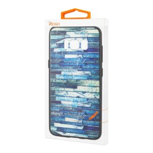 Reiko Samsung Galaxy S8 Embossed Wood Pattern Design TPU Case With Flowers - Image 4