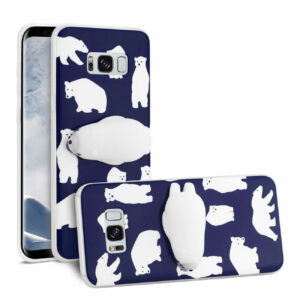Reiko Samsung Galaxy S8 Edge TPU Design Case With  3D Soft Silicone Poke Squishy Polar Bear - Image 2