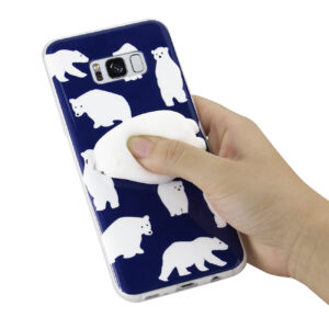 Reiko Samsung Galaxy S8 Edge TPU Design Case With  3D Soft Silicone Poke Squishy Polar Bear - Image 3