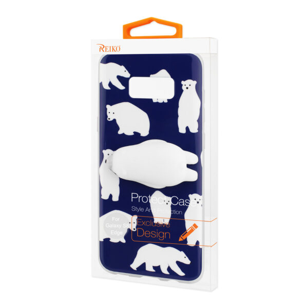 Reiko Samsung Galaxy S8 Edge TPU Design Case With  3D Soft Silicone Poke Squishy Polar Bear - Image 4