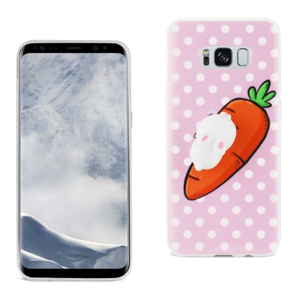 Reiko Samsung Galaxy S8 Edge TPU Design Case With  3D Soft Silicone Poke Squishy Rabbit