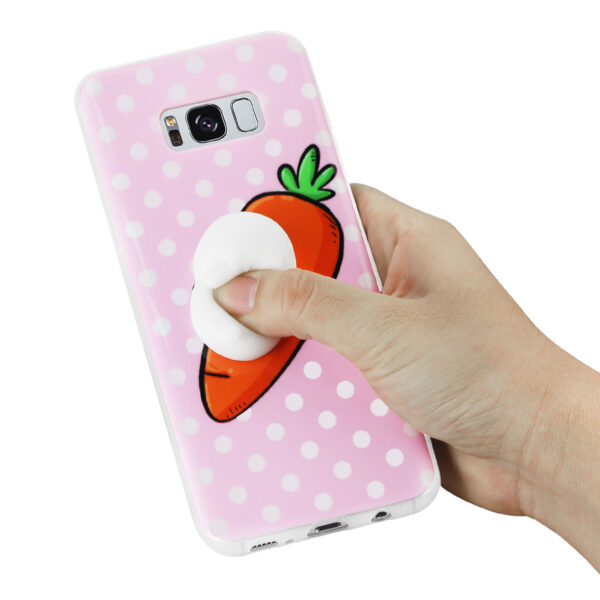Reiko Samsung Galaxy S8 Edge TPU Design Case With  3D Soft Silicone Poke Squishy Rabbit - Image 3