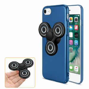 Reiko iPhone 7/8/SE2 Case With Led Fidget Spinner Clip On In Navy - Image 2