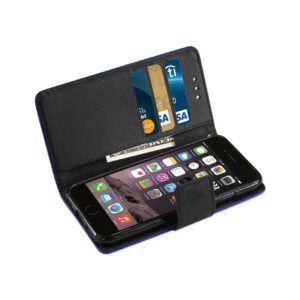 Reiko iPhone 7/8/SE2 3-In-1 Wallet Case In Navy - Image 3