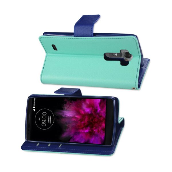 REIKO LG G FLEX 2 3-IN-1 WALLET CASE IN GREEN - Image 2