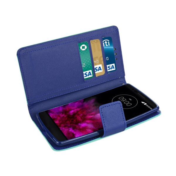 REIKO LG G FLEX 2 3-IN-1 WALLET CASE IN GREEN - Image 3