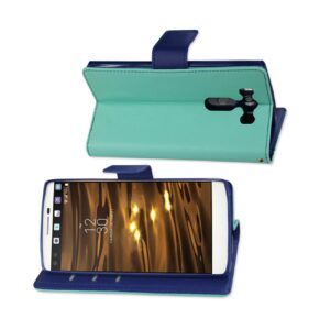 REIKO LG V10 3-IN-1 WALLET CASE IN GREEN - Image 2