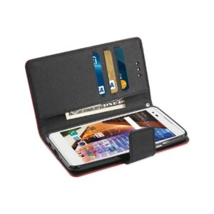 REIKO LG X STYLE (TRIBUTE HD) 3-IN-1 WALLET CASE IN RED - Image 3