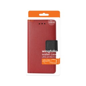 REIKO LG X STYLE (TRIBUTE HD) 3-IN-1 WALLET CASE IN RED - Image 4