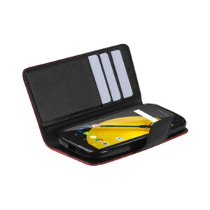 REIKO MOTOROLA MOTO E (2015) 3-IN-1 WALLET CASE IN RED - Image 3