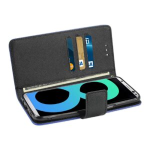 REIKO SAMSUNG GALAXY S8 EDGE/ S8 PLUS 3-IN-1 WALLET CASE IN NAVY - Image 3