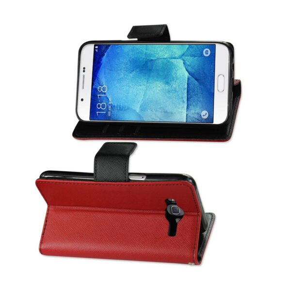 Reiko Samsung Galaxy A8(2016) 3-In-1 Wallet Case In Black - Image 2